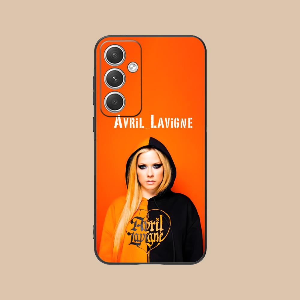 Avril Lavigne Matte TPU Mobile Phone Case for Samsung Galaxy S26 S25 S24 S23 S22 S21 S20 Note20 Plus FE Ultra Colorful Cover