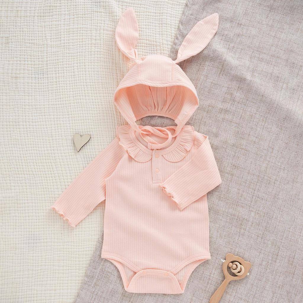Stylish Baby Bodysuit Set: Spring, Autumn, Winter - 100 Days Outfit for Newborn Girls and Boys