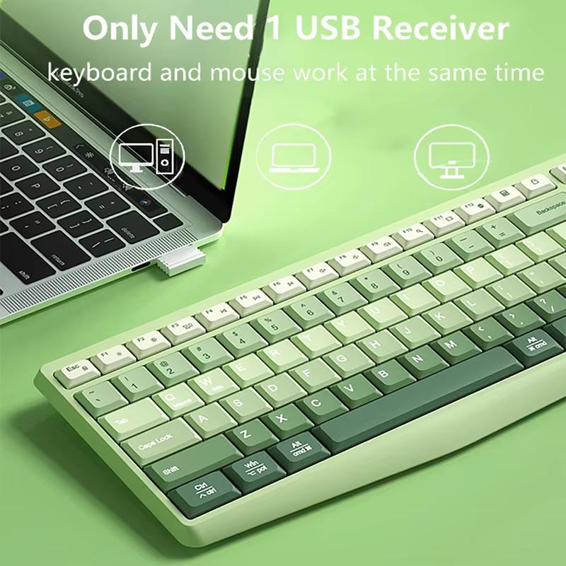 Wireless Keyboard And Mouse Combo, 2.4GHz Slim Full India - View #4