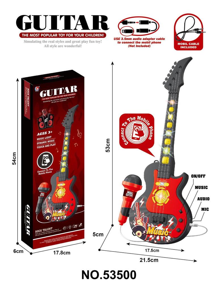 5 Işıklı Çocuk Karaoke Mikrofonu Oyuncak - Erkek ve Kız Çocukları İçin Harika Müzik Çalar