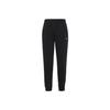 Calça Esportiva Longa de Tricô com Cordão Lateral de Cintura Média Feminina bottoms Preto CN6879-010