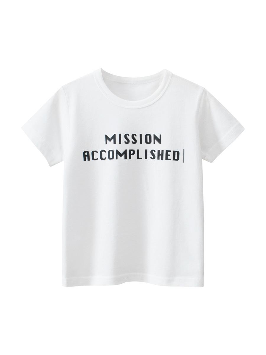 

Футболка с короткими рукавами для детей 27Kids в корейском стиле - летняя коллекция 2025 года для мальчиков 100 cm