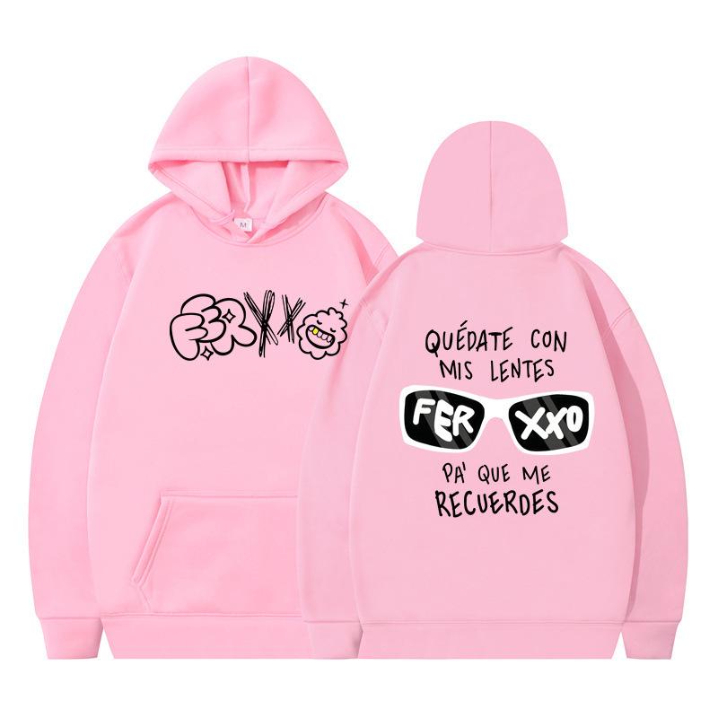 Podzim a zima Nový potisk Rap Singer Trendy značkový hip-hopový svetr Pánská volná ležérní mikina s kapucí