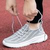 Classic lazy light lace-up simple breathable mesh shoes fly weave new style