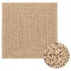 VidaXL ZIZUR Rug 120x120 Cm Jute Look Indoor and Outdoor, Outdoor Rug, Floor Mat, Indoor Rug, 4006154