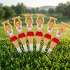 6 Pieces Cheerleader Golf Tee | Compact 7cm Size, with Figure