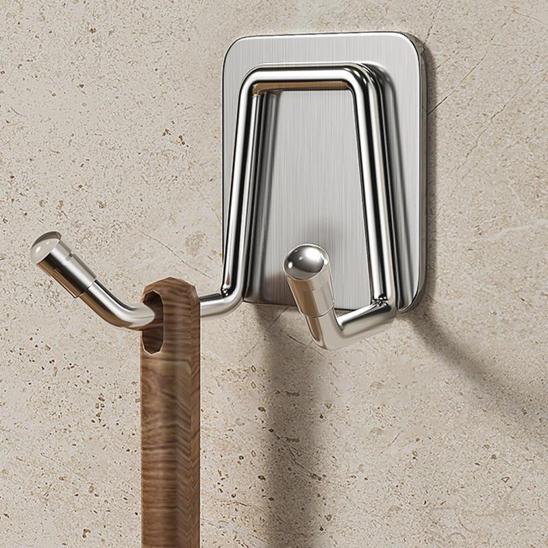 1/3/5/10pcs Kitchen Sponges Holder Stainless Steel Sink Sponges Drain Drying Rack Self Adhesive Storage Holder Wall Hooks Kitchen Organizer