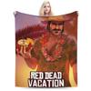 Arthur Morgan Baby Mädchen Gestrickte Decke Flanell RDR2 Spiel Super Warme Überwurfdecke für Draußen Reisen Schlafzimmer Steppdecke