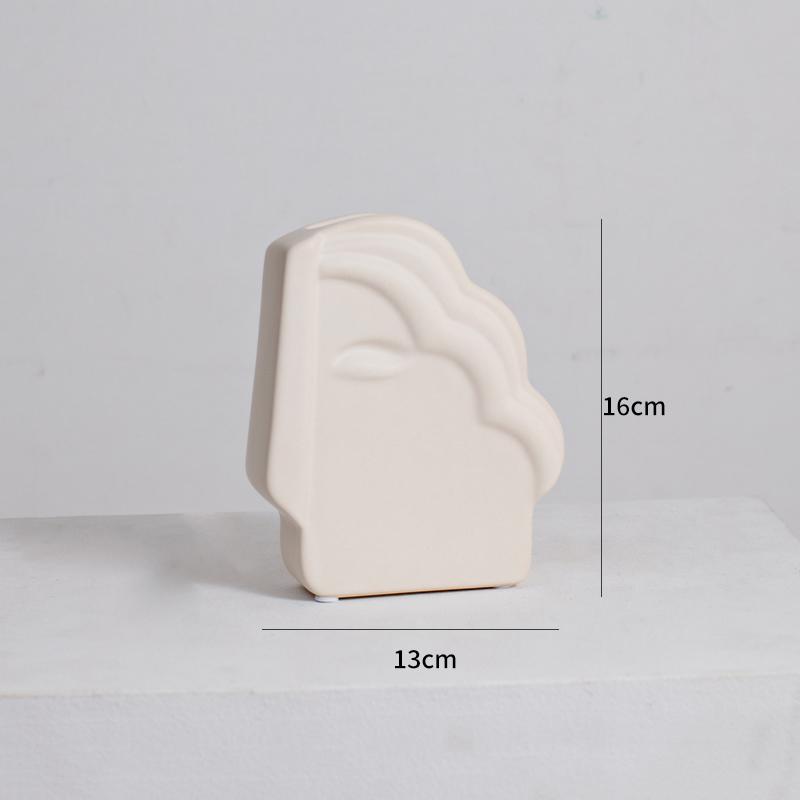 Colorful Irregular Shape Ceramic Vase Table Decoration Flowers Arrangement Modern Style Floral Vases Room Aesthetic Decor