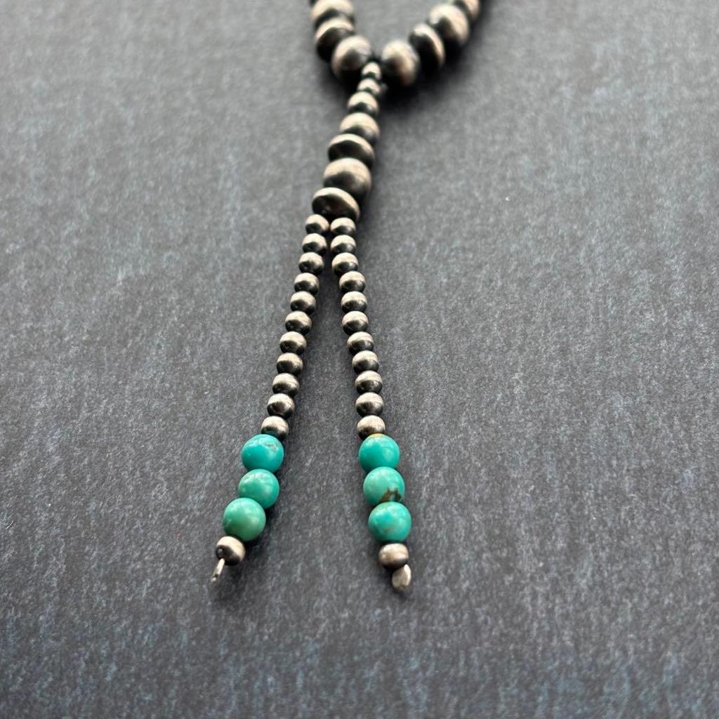 Used Directly imported from AmericaNew Navajo pearl & turquoise lariat necklace