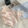 Ladies Spring and Autumn Simple Lace Pure Cotton Antibacterial Crotch Waist No Trace Briefs