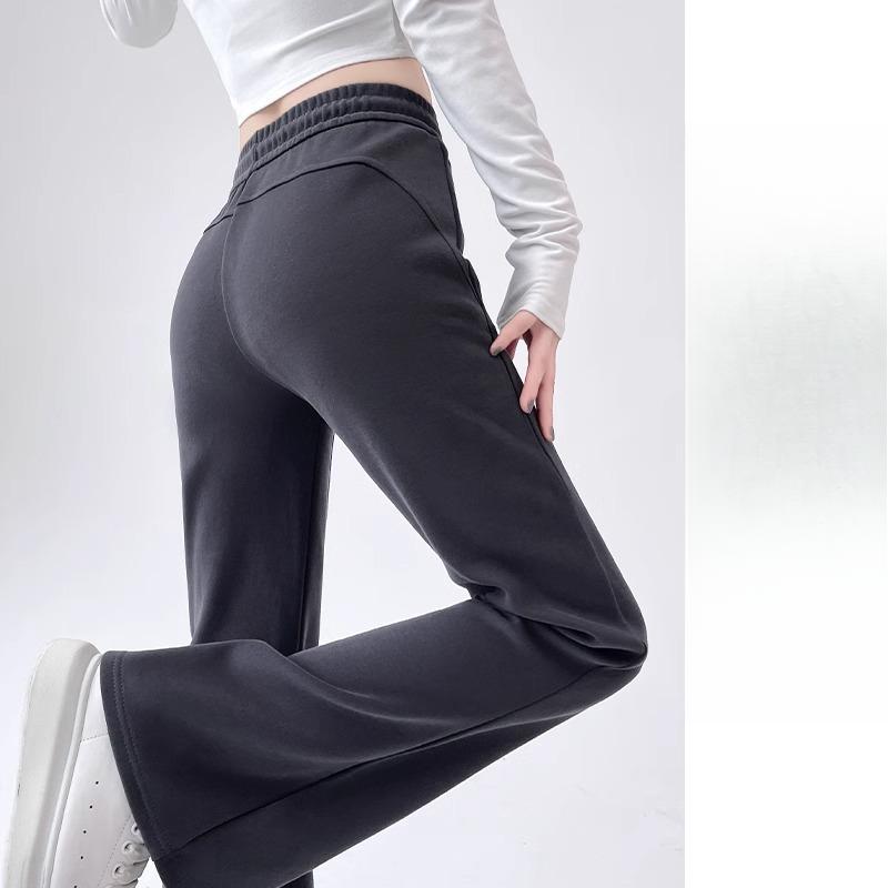 Micro-flared Sweatpants Women's Spring and Autumn New High-waisted and Thin Sweatpants