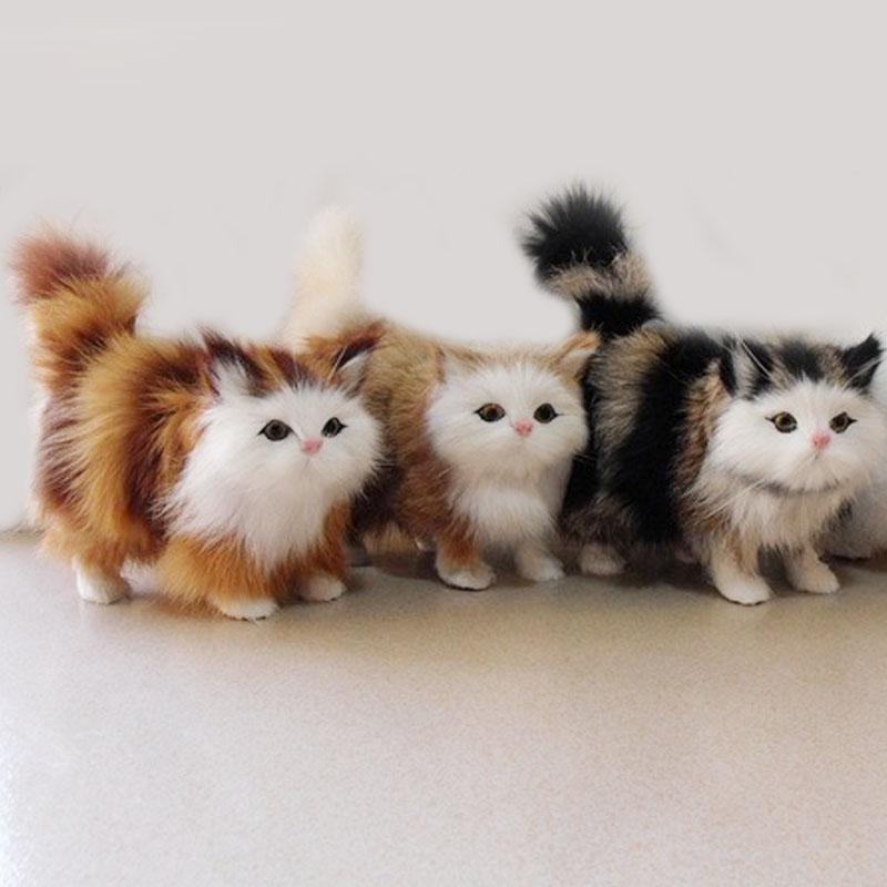 

Игрушечная меховая фигурка кошки, 1 шт