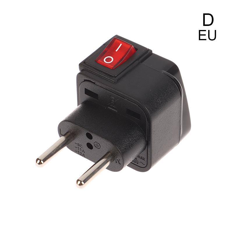 Univerzální americký US evropský UK EU AU cestovní elektrický adaptér zástrčky 10A/13A 250V elektrická zásuvka s vypínačem