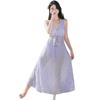 Dopamine Stunning Women's Three-Piece Plus Size Bikini Set with Long Skirt for Beach Vacation