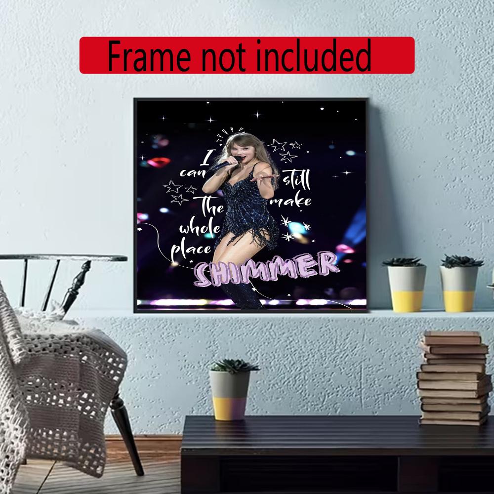 Taylor Swift 5D Diy Diamond Paintings Mosaic Wall Round Diamond Art Painting Kits Embroidery Crystal Accessories Frameless