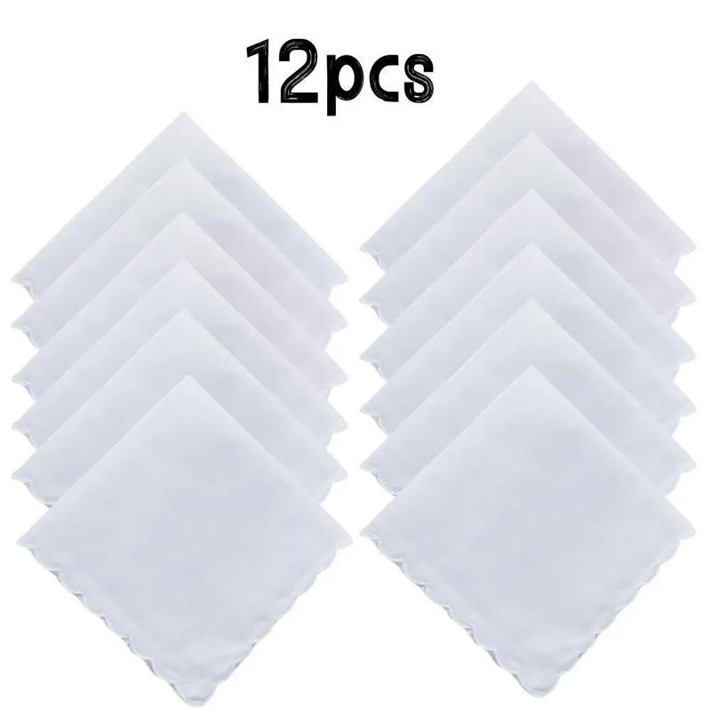 1 Τμχ/6 Τμχ/8 Τμχ/10 Τμχ/12 Τμχ/16 Τμχ Βαμβακερή Δαντέλα Γάμου Απορροφητική Ιδρώτα Χειροποίητη DIY Λευκή Μαντήλα Λεπτή Έκδοση