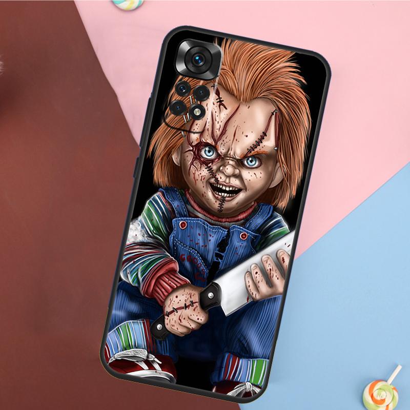 Scary Chucky Doll Horror Movie Case For Xiaomi Redmi Note 11 Pro 11S 8 9 12 10 Pro 10S 9S Redmi 9 10 12C 9C 10C Back Cover