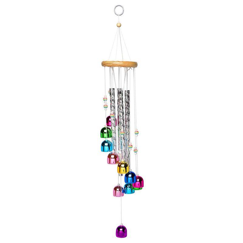 

AEE2-Pleasant Colorful Wind Chimes With 4 Aluminum Tubes 13 Bells With Soothing Sound For Patio Porch Backyard