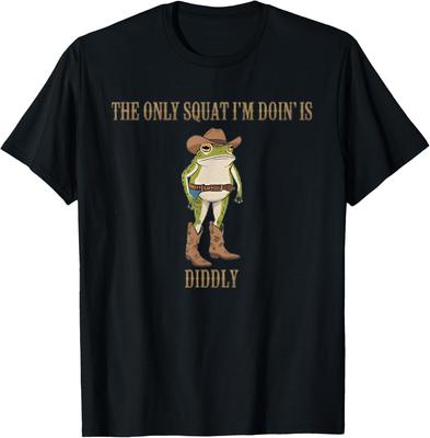 Der einzige Kniebeuge, den ich mache, ist diddly T-Shirt Herren Damen T-Shirts Top unisex T-Shirt Herren Damen T-Shirts Top