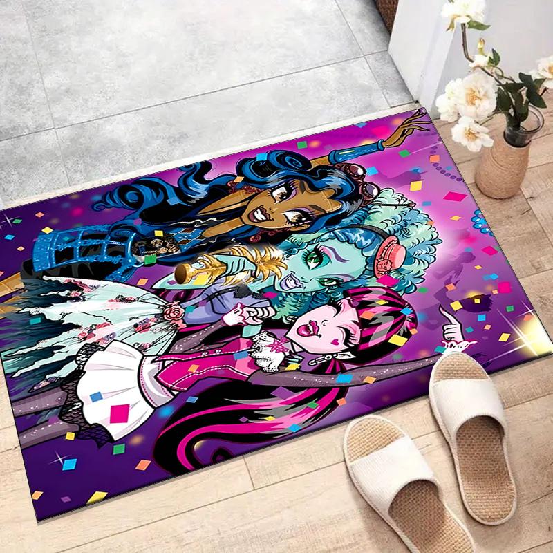 1pc Monster High Draculaura3 Design Printed Area Rug Carpet for Bedroom Living Room Home Decor Rugs Mat Non Slip Mat Rug for Bedside
