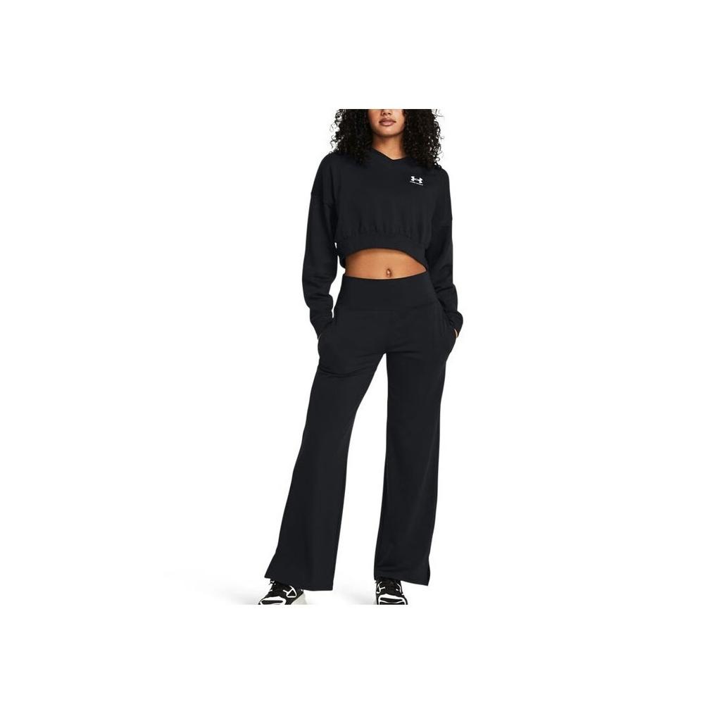 Under Armour Meridian Solid Breathable High-Waisted Casual Pants Women Pants Black 1383620-001