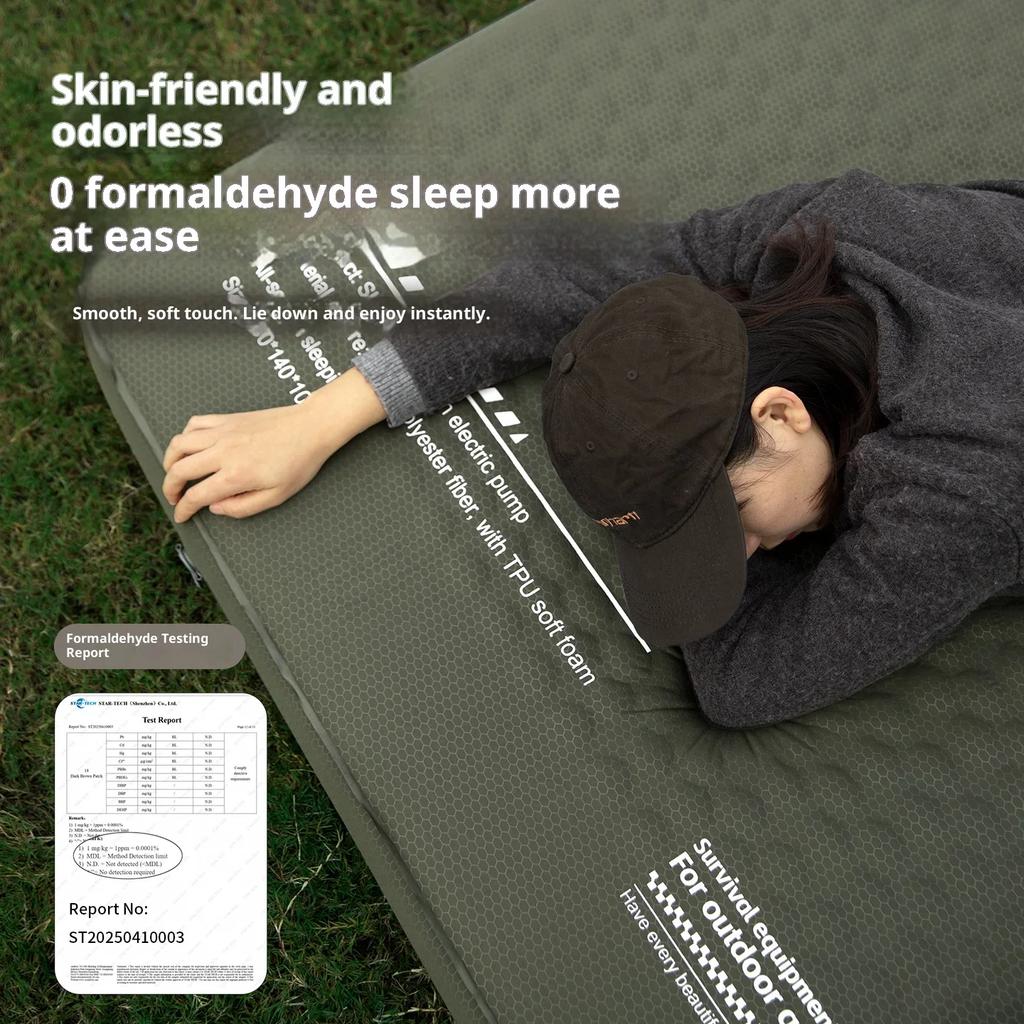 The Mountainhiker Air Mattress, 10cm High, Is Bouncy and Comfortable, Suitable for Home and Outdoor Camping Use. R-Value 8.0