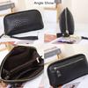 New Snake Embossed Clutch Bag Genuine Leather Women Clutches Diamond Quilted Long Cowhide Wallet Alligator Embossed Phone Purse