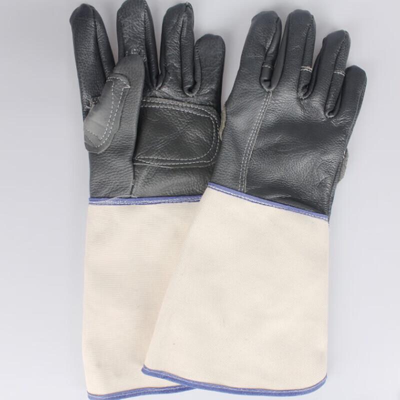 Gongtai Extended Cowhide & Canvas Welding Gloves
