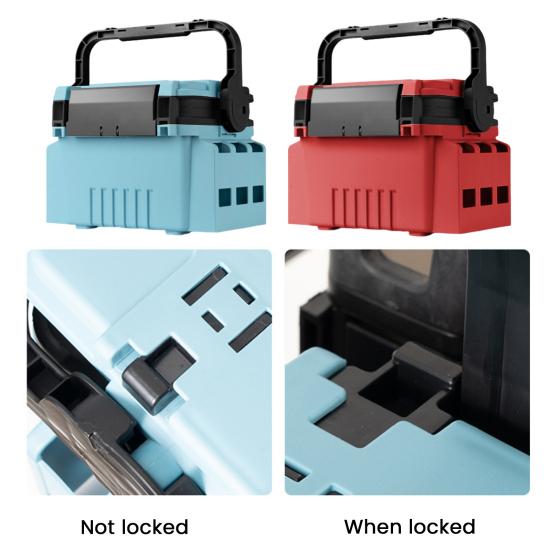 Multifunctional Portable Fishing Box Fishing Pole Holder with Handle Multi-layer Large Capacity