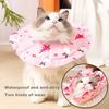 Yousheng Adjustable Pet Cone Collar Soft Waterproof Recovery Collar for Cats Kittens After Surgery Anti-Bite Elizabethan Neck Cone for Grooming
