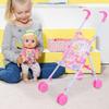 Baby Doll Stroller Toy Realistic Play Stroller For Kids Pretend Play Doll Accessories for Boys and Girls with T-Shaped Belt