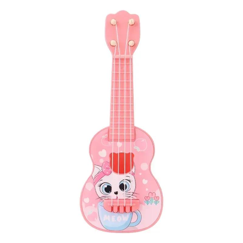 Kids Ukulele Musical Toy 4 Strings Small Guitar Toys Educational Music Instrument Beginner Learning Gift For Children Birthday