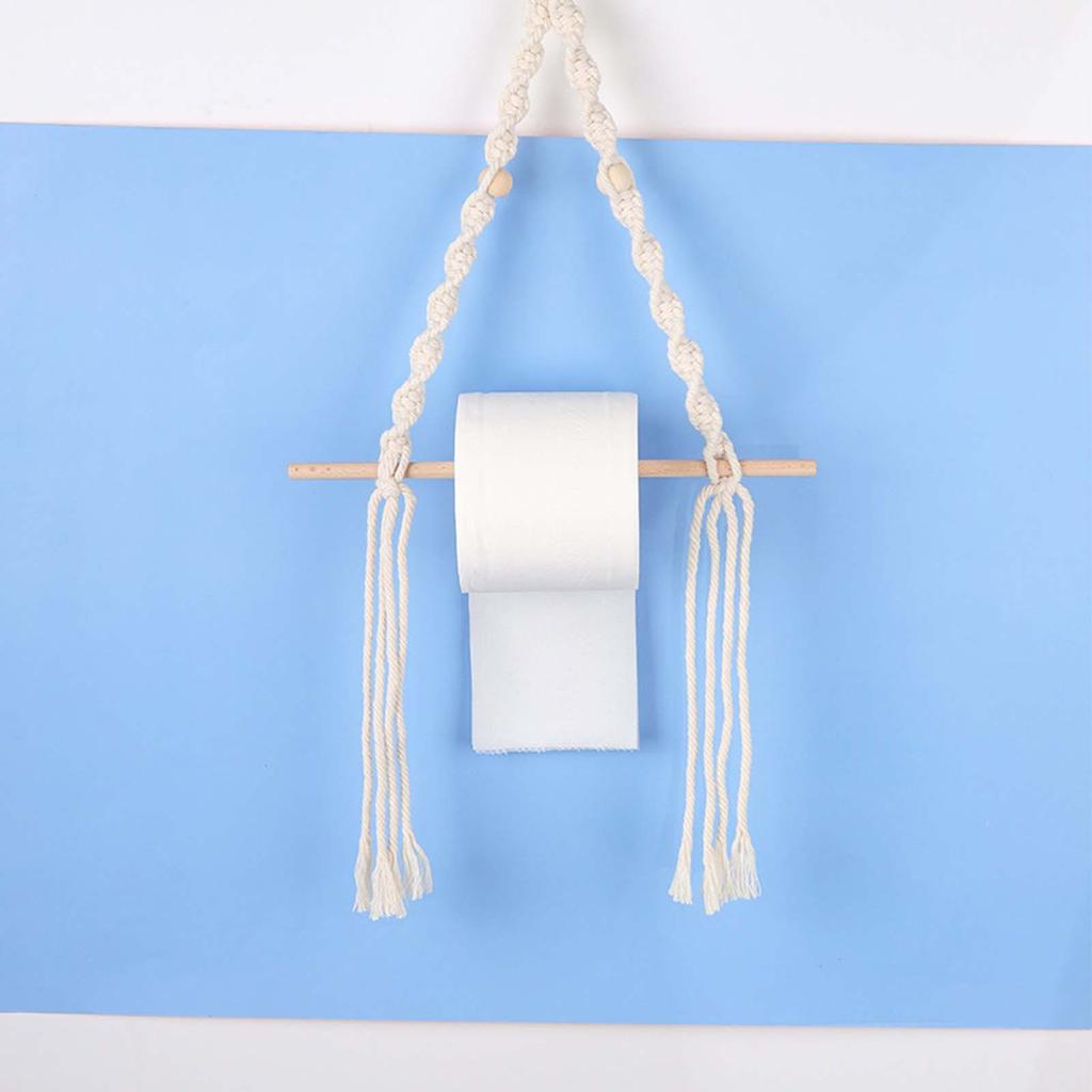 Wall Shelf Wooden Floating Shelving Roll Paper Holder Wall Hanger Accessories