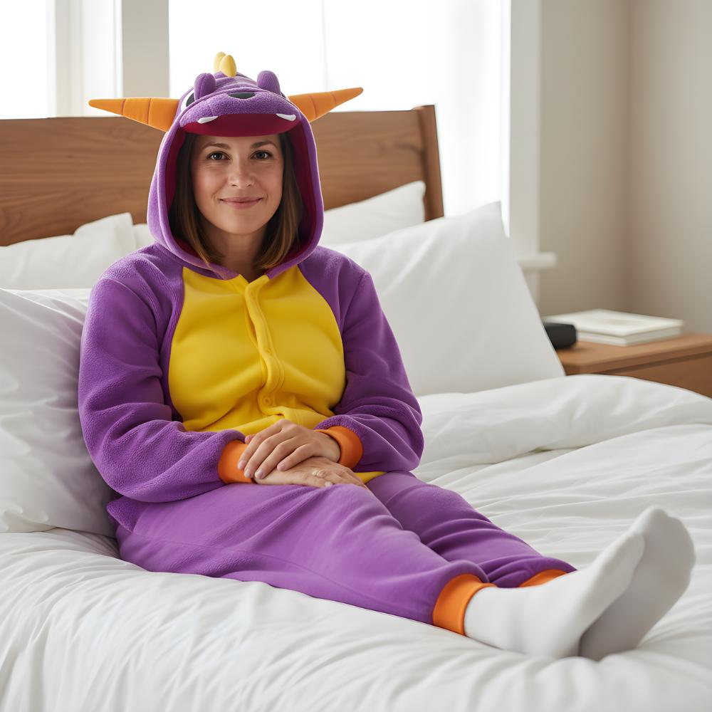 Onesie Kigurumi Pajamas Spyro Costume Disguise : 175-185Cm