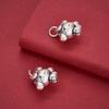 3D Sterling Silver Jade Rabbit Dog Pendant Charm for DIY Jewelry Accessories