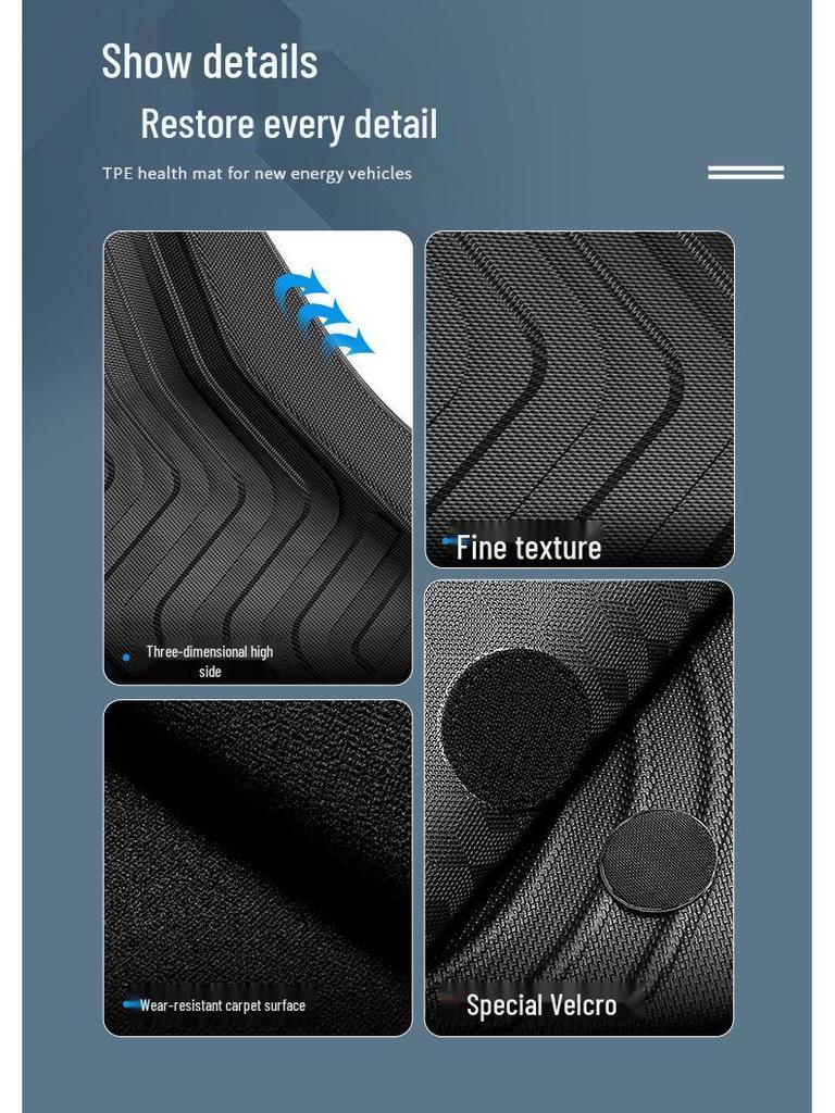 Applicable TPE Eco-Friendly Car Mats for Dongfeng-Nano 01, Including Trunk Mats