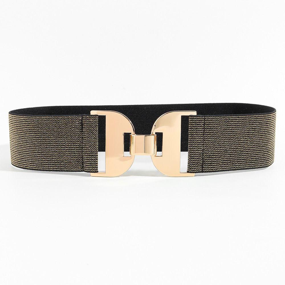 Luxury Design Elastic Waistbands Trendy Brand Stretch Cummerbunds Versatile Bohemian Woven Belts