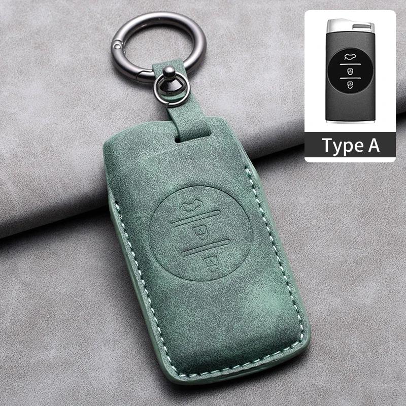 4 Button Leather Car Key Case Cover for Chery Omoda 5 2023 for Chery Tiggo 8 Pro Tiggo 7 Pro 8 PLUS Arrizo for Omoda S5 C5 Modod