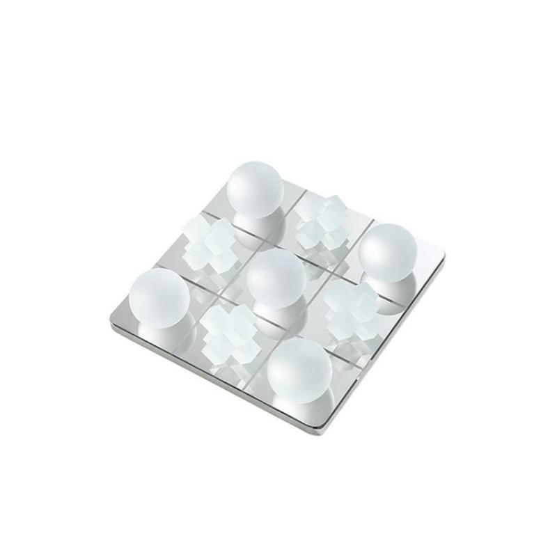Glass Chessboard Geometric Square Crystal Frosted Glass Crystal Chessboard Grid Handicrafts Home Decoration Accessories