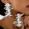 1 Pair Vintage Style Drop Earrings Gold Tone Finish Dangle Earrings Statement Earrings  Party Outfit