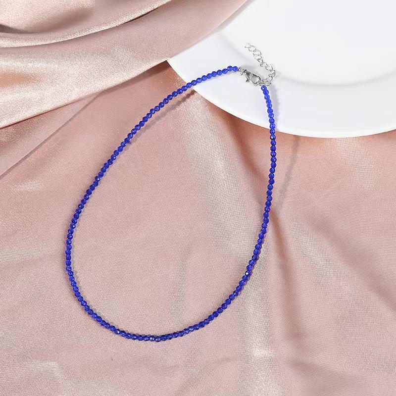 Multicolor Spinel Necklace for Women - Natural Stone Crystal Choker Jewelry