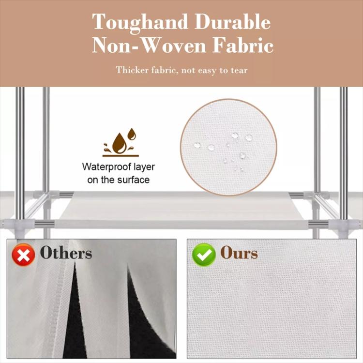 Dormitory Simple Cloth Wardrobe Reinforced Steel Tube Assembly Dust-Proof Storage Closet