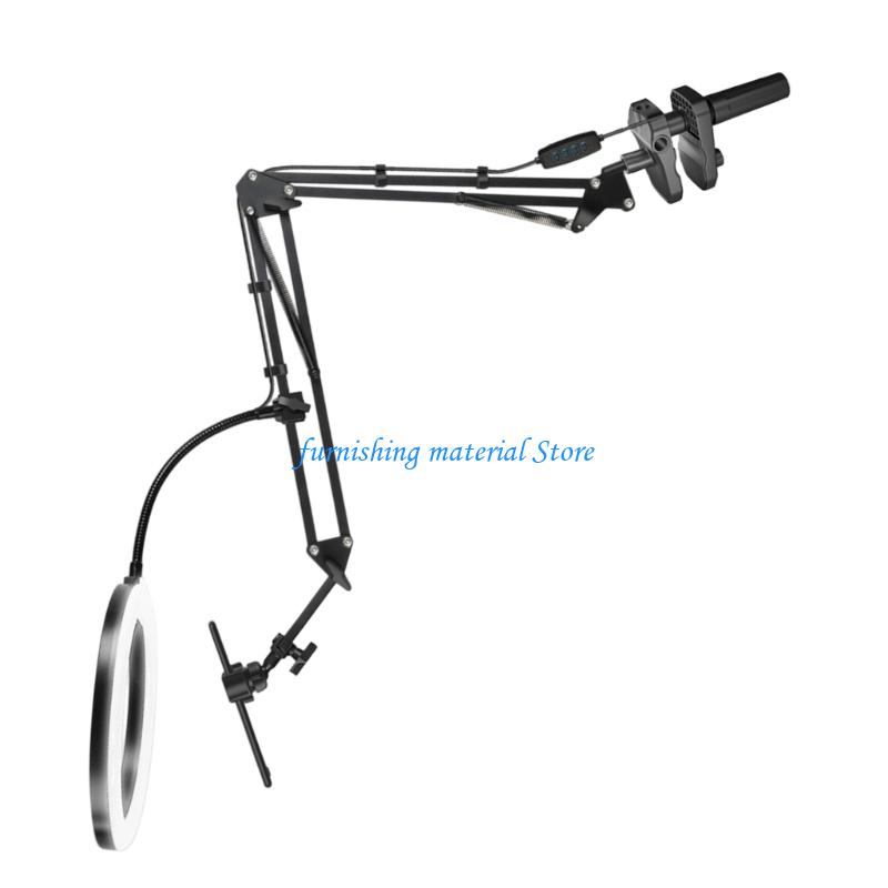 Y5GD LED Phone Live Streaming Fill Light with Flexible Robotic Arm Phone Holder