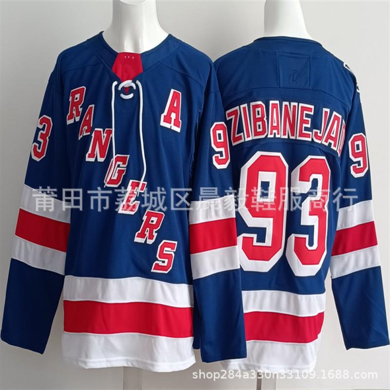 New York Rangers 100th Anniversary Ice Hockey Practice Jersey Embroidered NHL Team Apparel Men