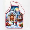Christmas Claus Print Apron Waterproof And Stain-Resistant Household Christmas Apron