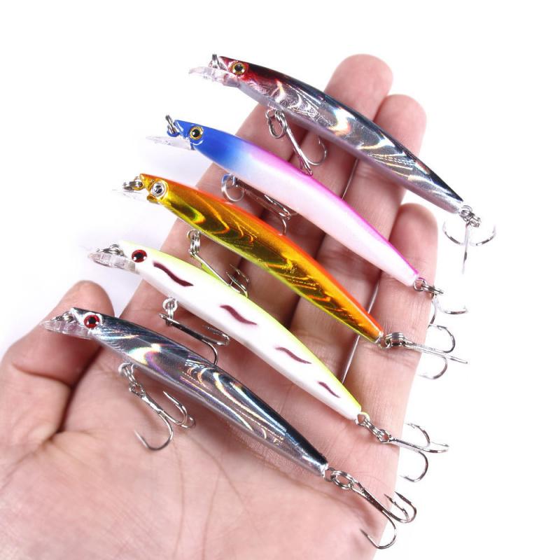 Short Tongue Board Minnow Lure8CM-5gBagged Gradient Fake Bait Short Tongue Board Mino