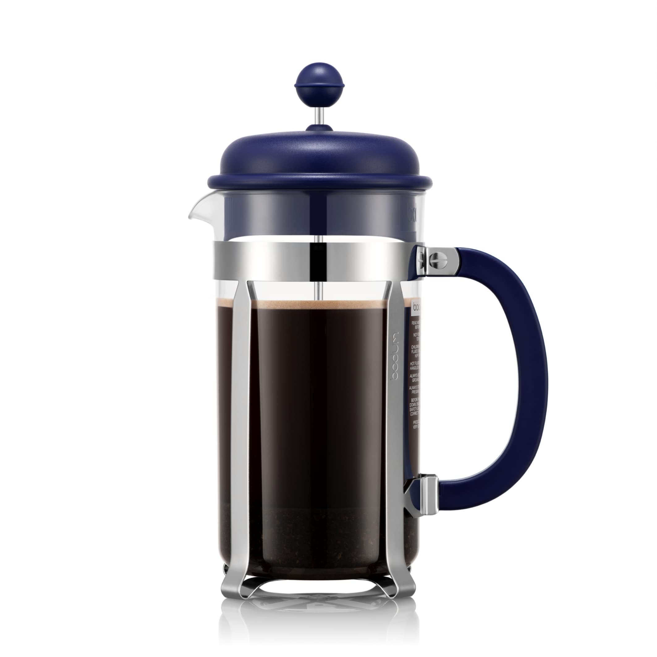 

Bodum Кофеварка френч-пресс CAFFETTIERA 1000 мл Полночь (Пластиковый стакан) (Ограниченный цвет) [Оригинальный продукт] 1918-540BTR