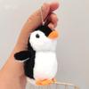 Plush Soft Stuffed Toy Keychains Cute Cartoon Penguin Doll Bag Charms Pendant Accessories Car Keyrings For Girls Kawaii Gift