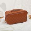 Trousse de Toilette Cosmétique Ouverte à Plat Imperméable Sac de Voyage pour Articles de Toilette Organisateur de Maquillage avec Séparateur Poignée Supérieure pour Femmes Voyages d'Affaires Séjours d'Une Nuit
